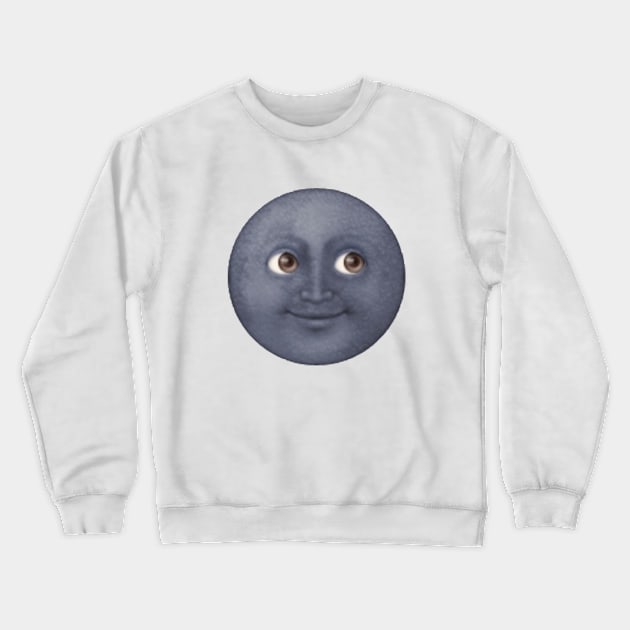 Moon Emoji Crewneck Sweatshirt by ajustc